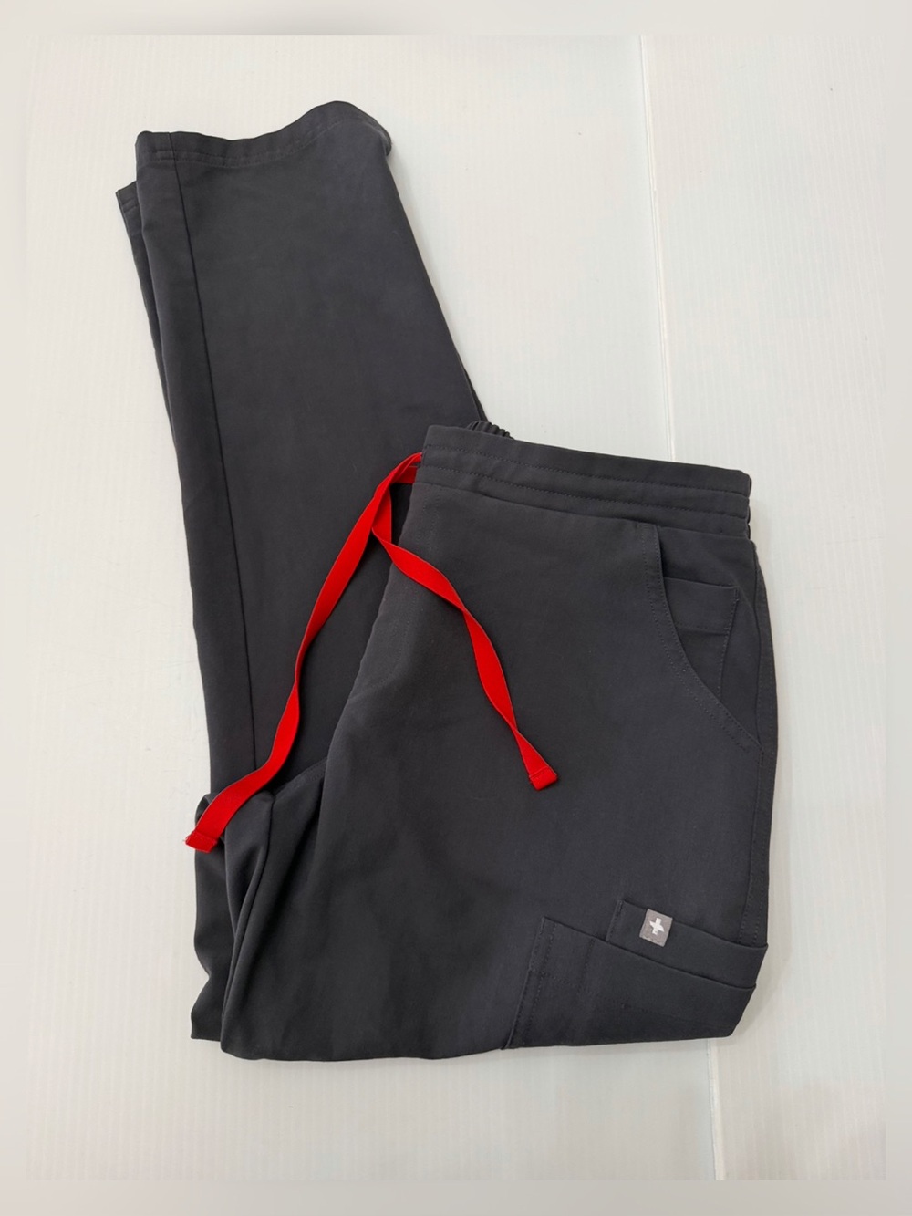 Figs Yola Skinny Scrub Pants - Charcoal- Size SP